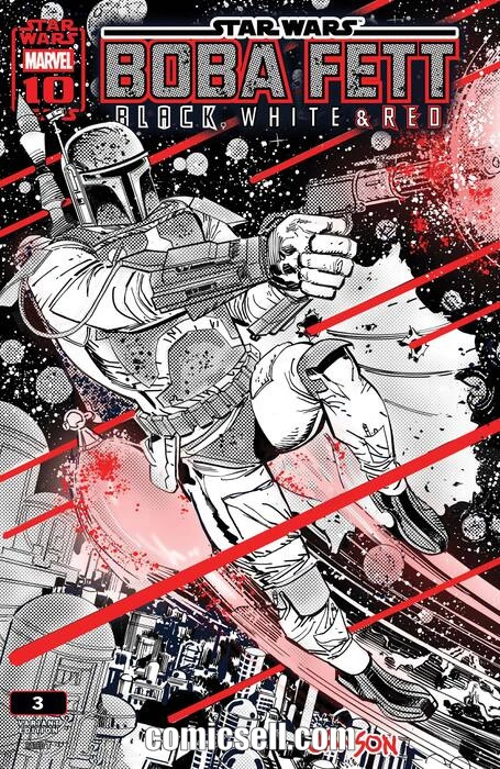 Star Wars: Boba Fett – Black, White & Red  #3